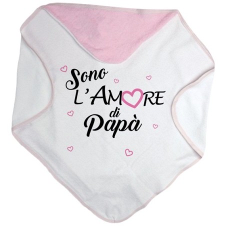 Accappatoio neonato sono l'amore di papà