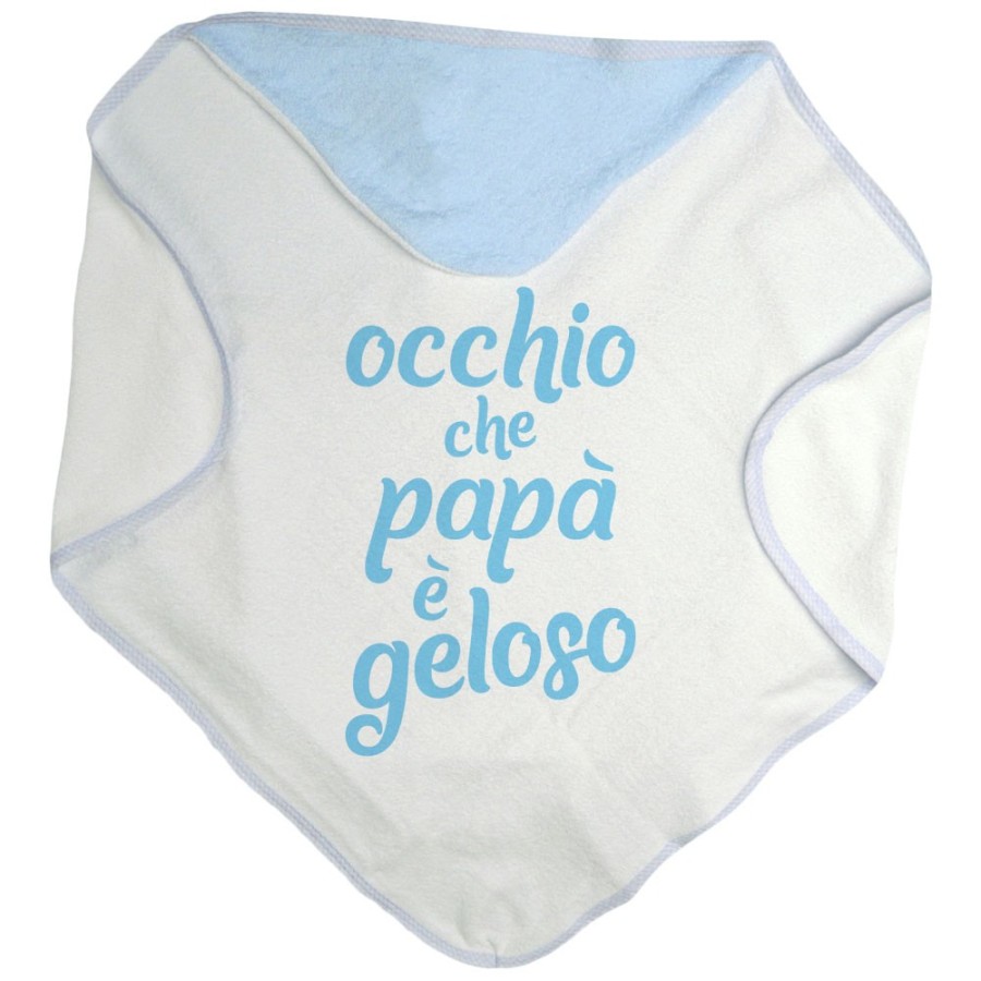 Accappatoio neonato occhio che papà è geloso Per il papà