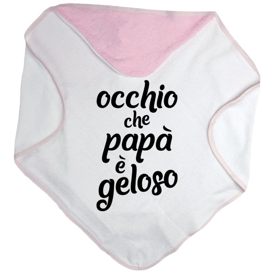 Accappatoio neonato occhio che papà è geloso Per il papà