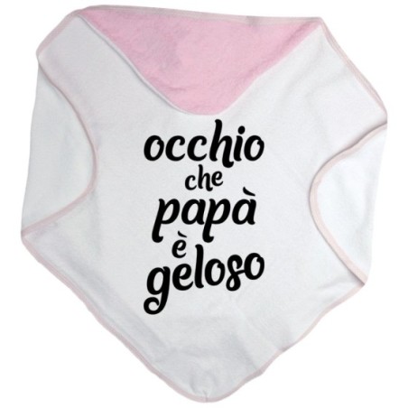Accappatoio neonato occhio che papà è geloso Per il papà