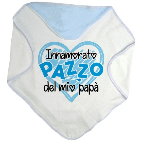 Accappatoio neonato innamorato pazzo del mio papà Per il papà
