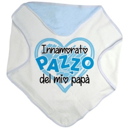Accappatoio neonato innamorato pazzo del mio papà