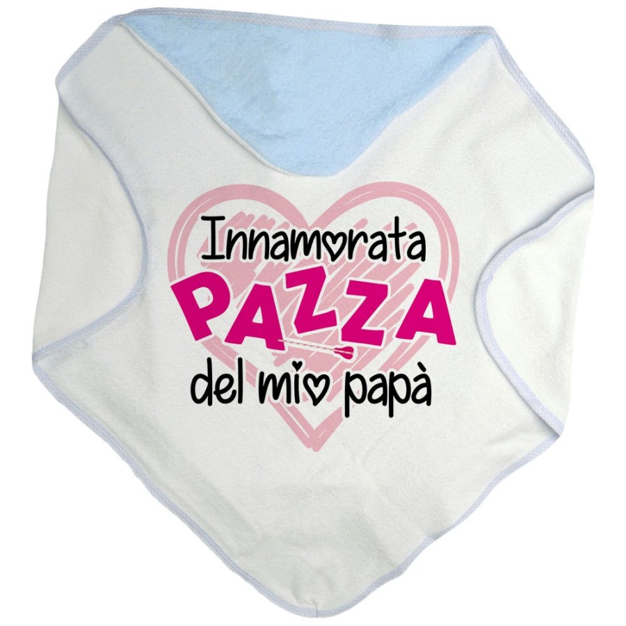 Accappatoio neonato innamorato pazzo del mio papà Per il papà