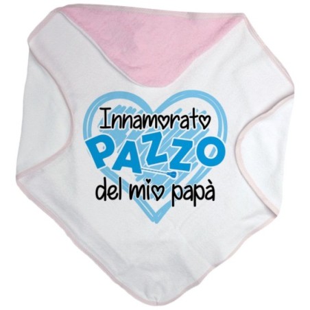 Accappatoio neonato innamorato pazzo del mio papà Per il papà