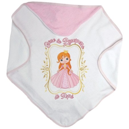 Accappatoio neonata sono la principessa di papà