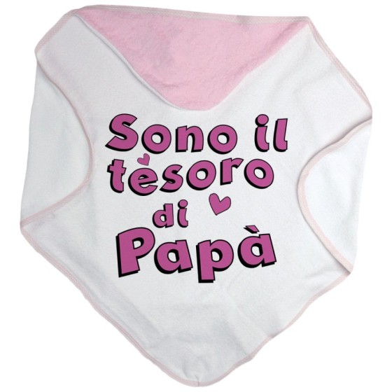 Accappatoio neonato sono il tesoro di papà Per il papà