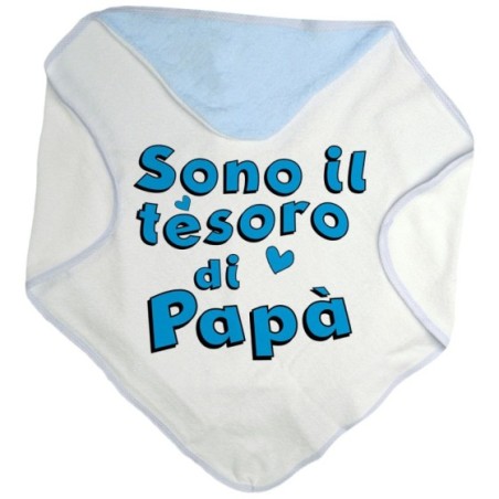 Accappatoio neonato sono il tesoro di papà Per il papà