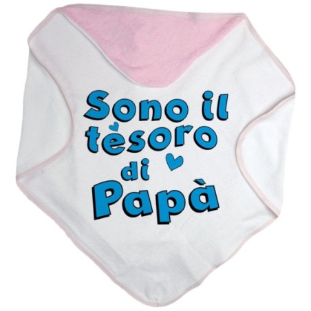 Accappatoio neonato sono il tesoro di papà Per il papà