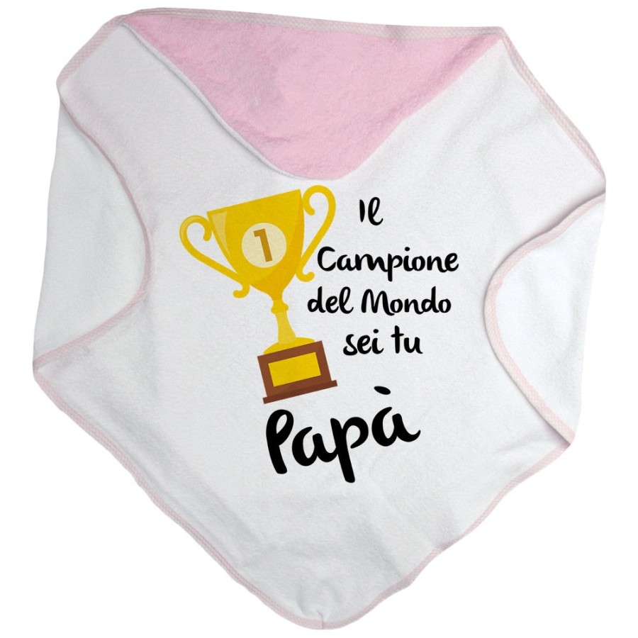 Accappatoio neonato il campione del mondo sei tu papà Per il papà