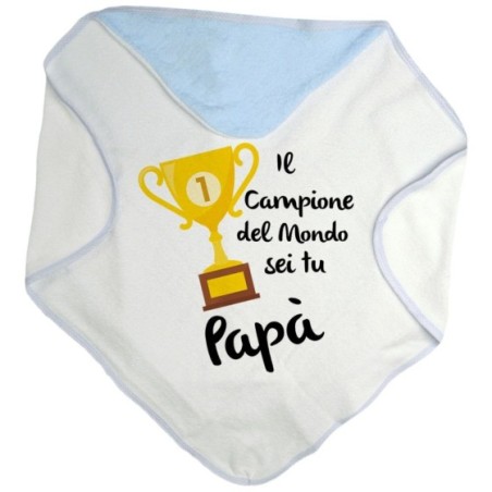 Accappatoio neonato il campione del mondo sei tu papà Per il papà