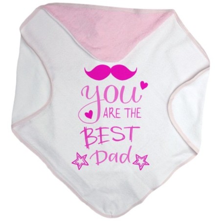 Accappatoio neonato you are the best dad mustache