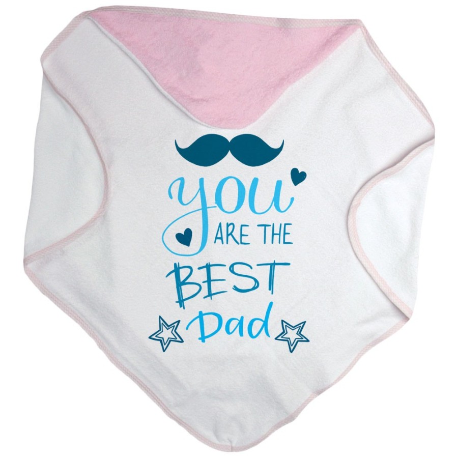 Accappatoio neonato you are the best dad mustache Per il papà