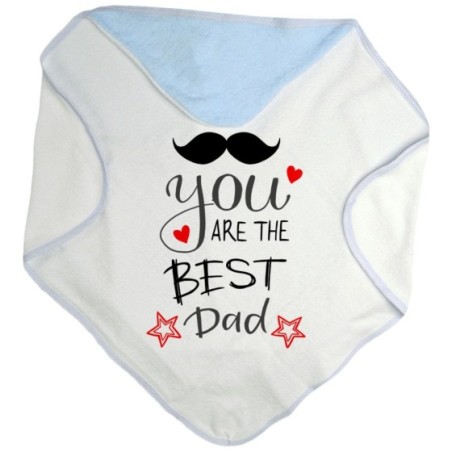 Accappatoio neonato you are the best dad mustache Per il papà