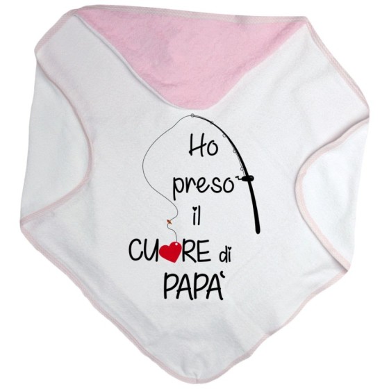 Accappatoio neonato ho preso il cuore di papà Per il papà