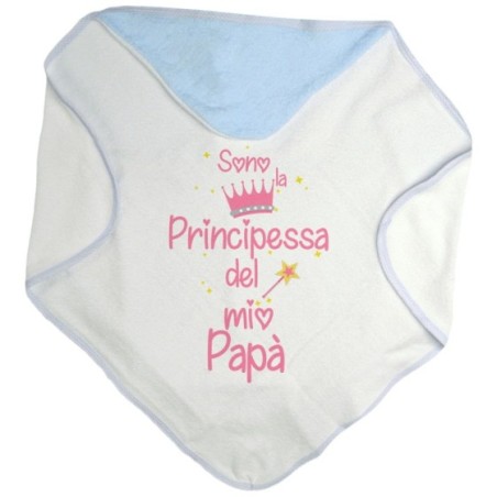Accappatoio neonato sono il principe la principessa del mio papà Per il papà