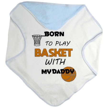 Accappatoio neonato born to play basket with my daddy