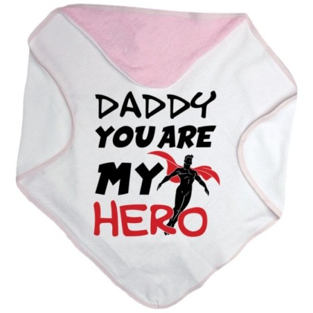 Accappatoio neonato daddy you are my hero