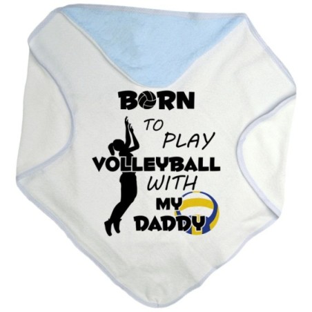 Accappatoio neonato born to play volleyball with my daddy Per il papà