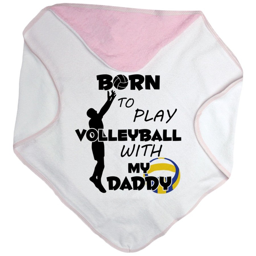 Accappatoio neonato born to play volleyball with my daddy Per il papà