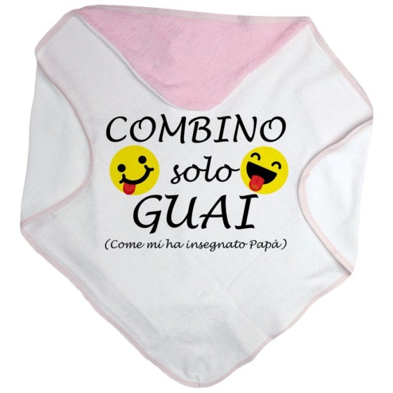 Accappatoio neonato combino solo guai come mi ha insegnato papà Per il papà