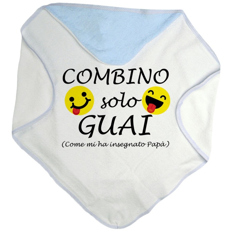 Accappatoio neonato combino solo guai come mi ha insegnato papà Per il papà