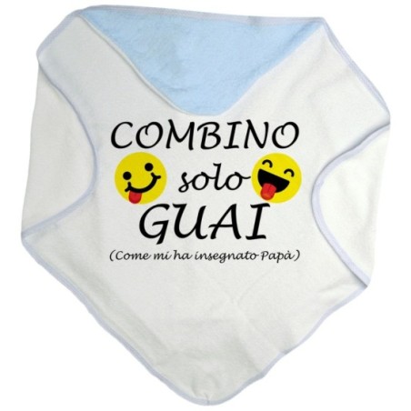 Accappatoio neonato combino solo guai come mi ha insegnato papà Per il papà