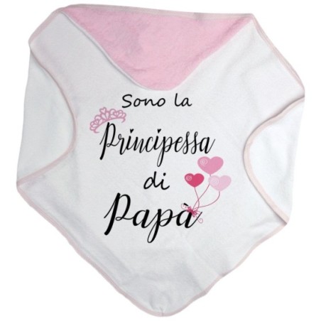Accappatoio neonata sono la principessa di papà