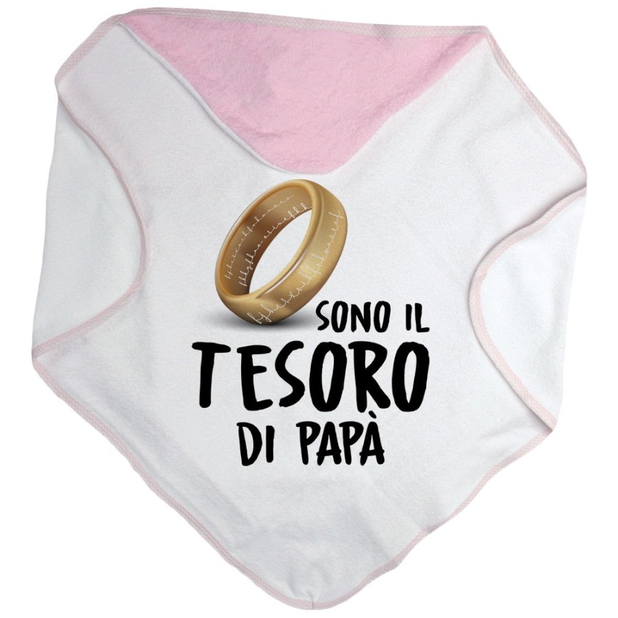 Accappatoio neonato sono il tesoro di papà Per il papà