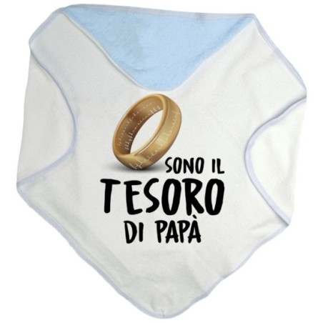 Accappatoio neonato sono il tesoro di papà Per il papà