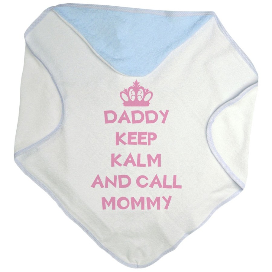 Accappatoio neonato daddy keep calm and call mommy Per il papà