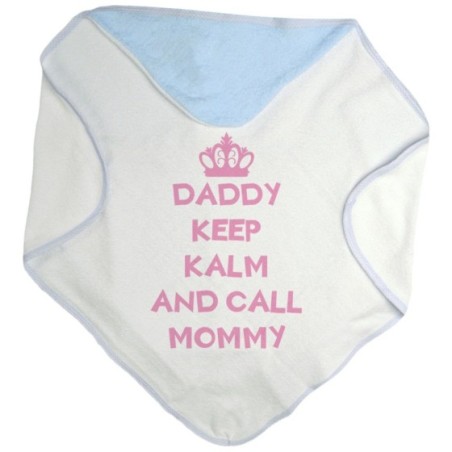 Accappatoio neonato daddy keep calm and call mommy Per il papà