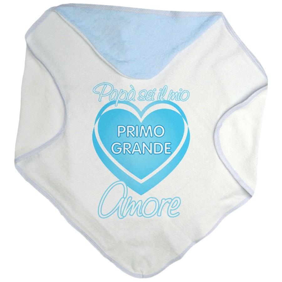 Accappatoio neonato papà sei il mio primo grande amore Per il papà