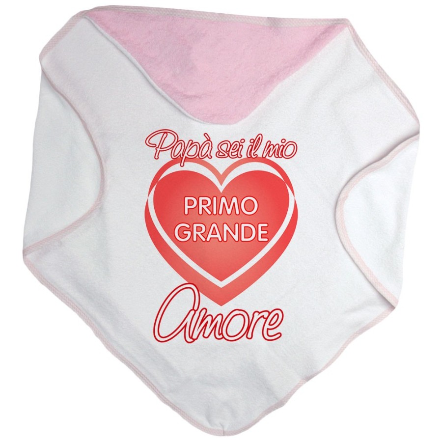 Accappatoio neonato papà sei il mio primo grande amore Per il papà