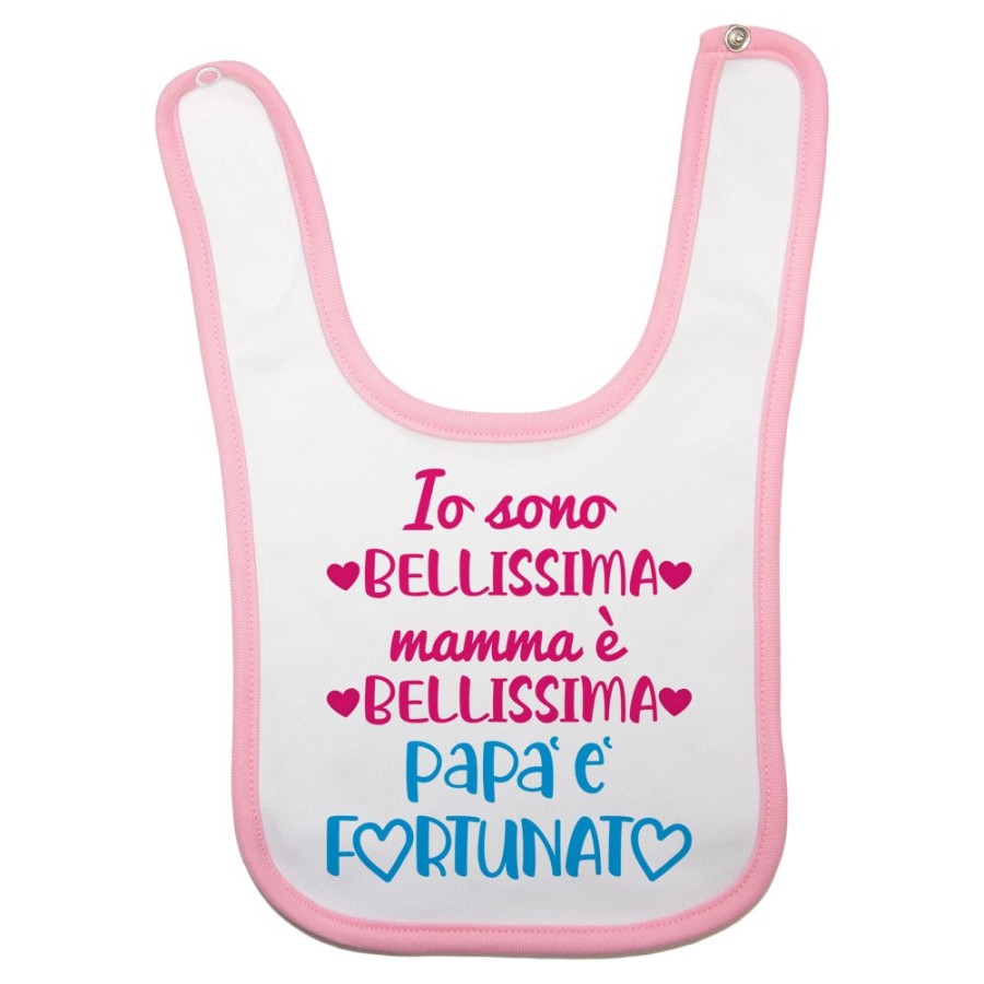 Bavaglino neonato io sono bellissimo mamma è bellissima papà è fortunato Per il papà