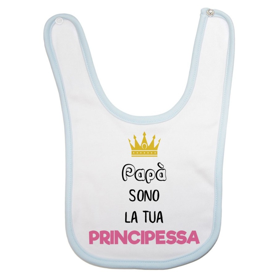 Bavaglino neonata papà sono la tua principessa Per il papà