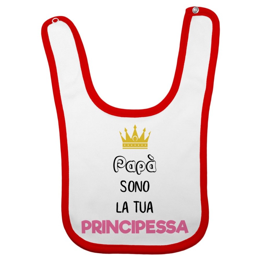 Bavaglino neonata papà sono la tua principessa Per il papà
