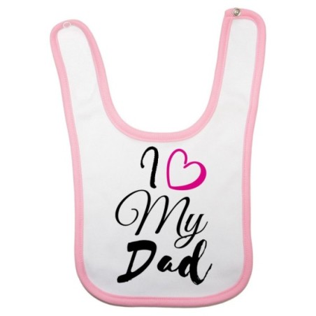 Bavaglino neonato i love my dad Per il papà