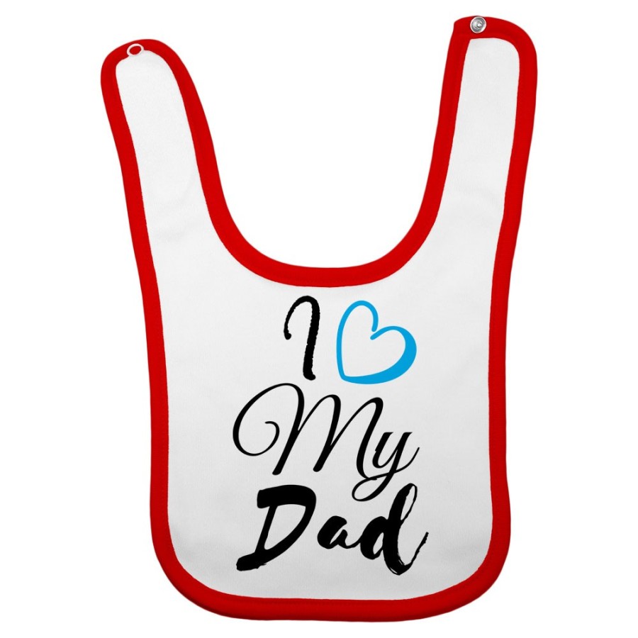 Bavaglino neonato i love my dad Per il papà