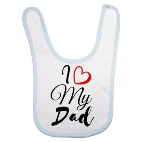 Bavaglino neonato i love my dad Per il papà