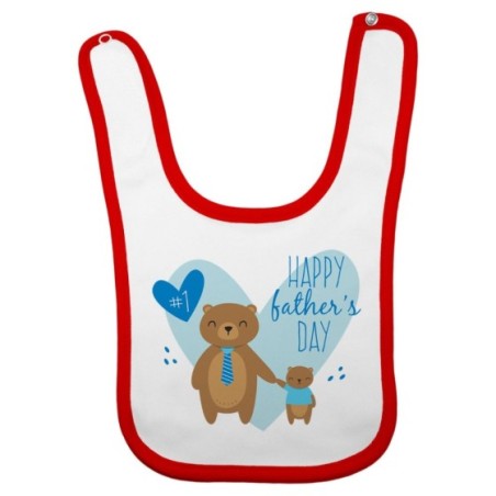 Bavaglino neonato happy father's day