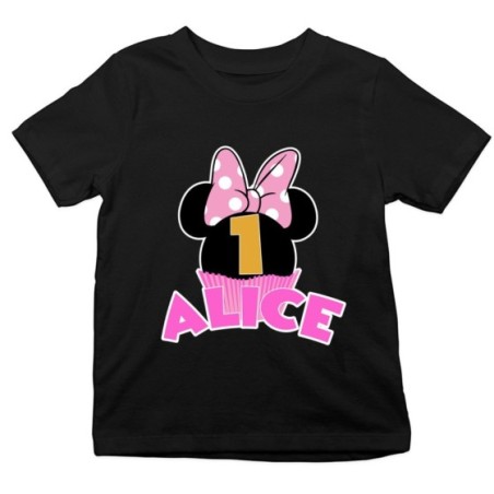 T-shirt bambino personalizzata con nome festa a tema...