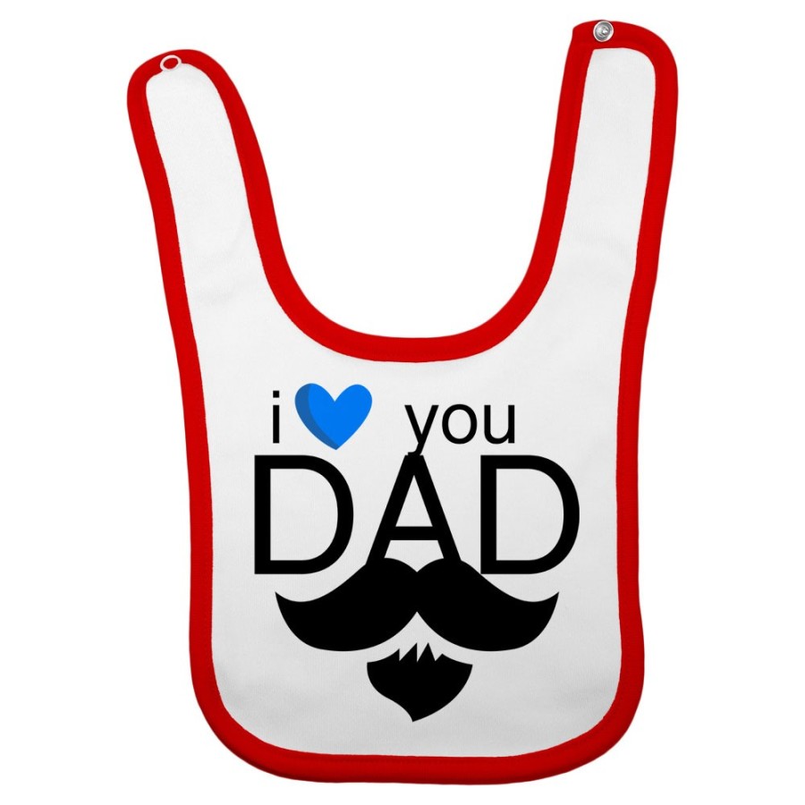 Bavaglino neonato i love you dad Per il papà