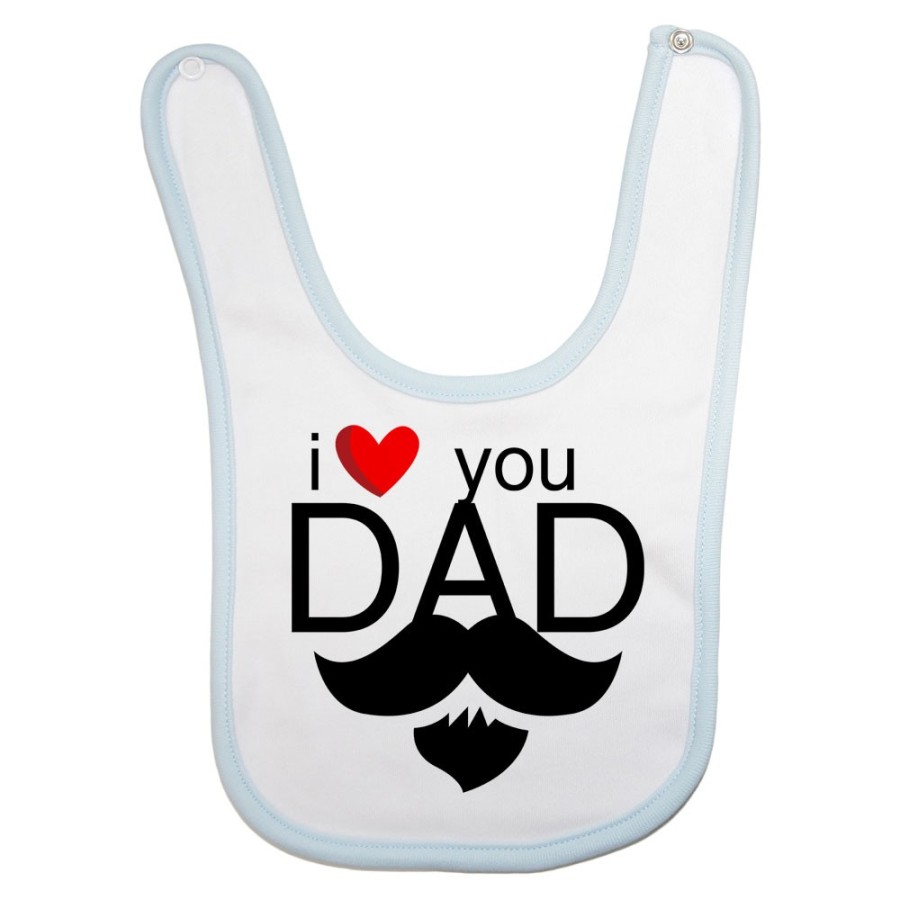 Bavaglino neonato i love you dad Per il papà