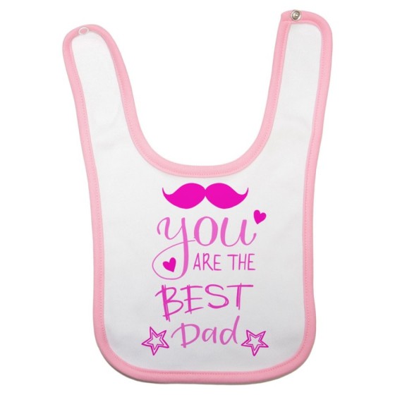 Bavaglino neonato you are the best dad mustache Per il papà