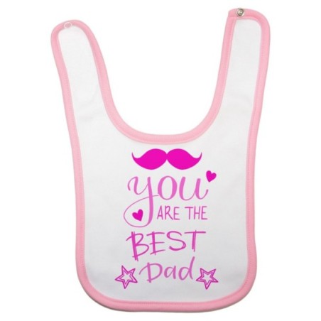 Bavaglino neonato you are the best dad mustache