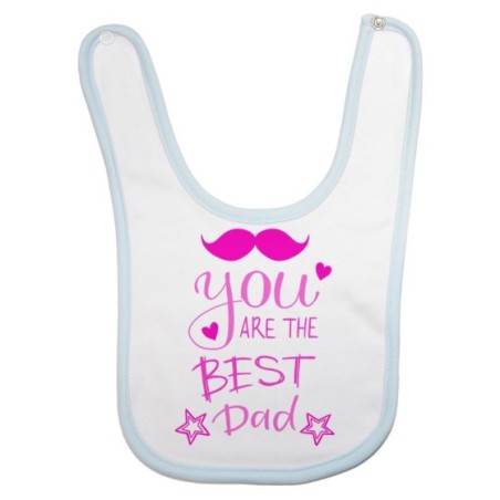 Bavaglino neonato you are the best dad mustache Per il papà