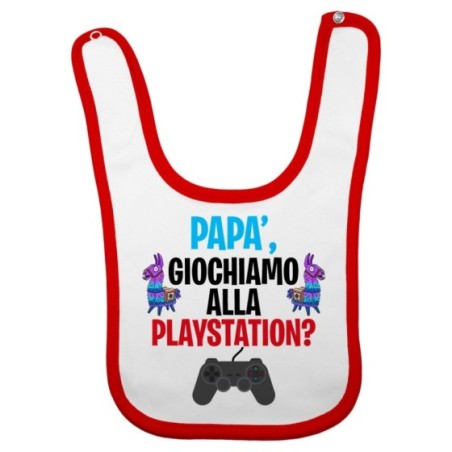 Bavaglino neonato papà giochiamo alla playstation Per il papà