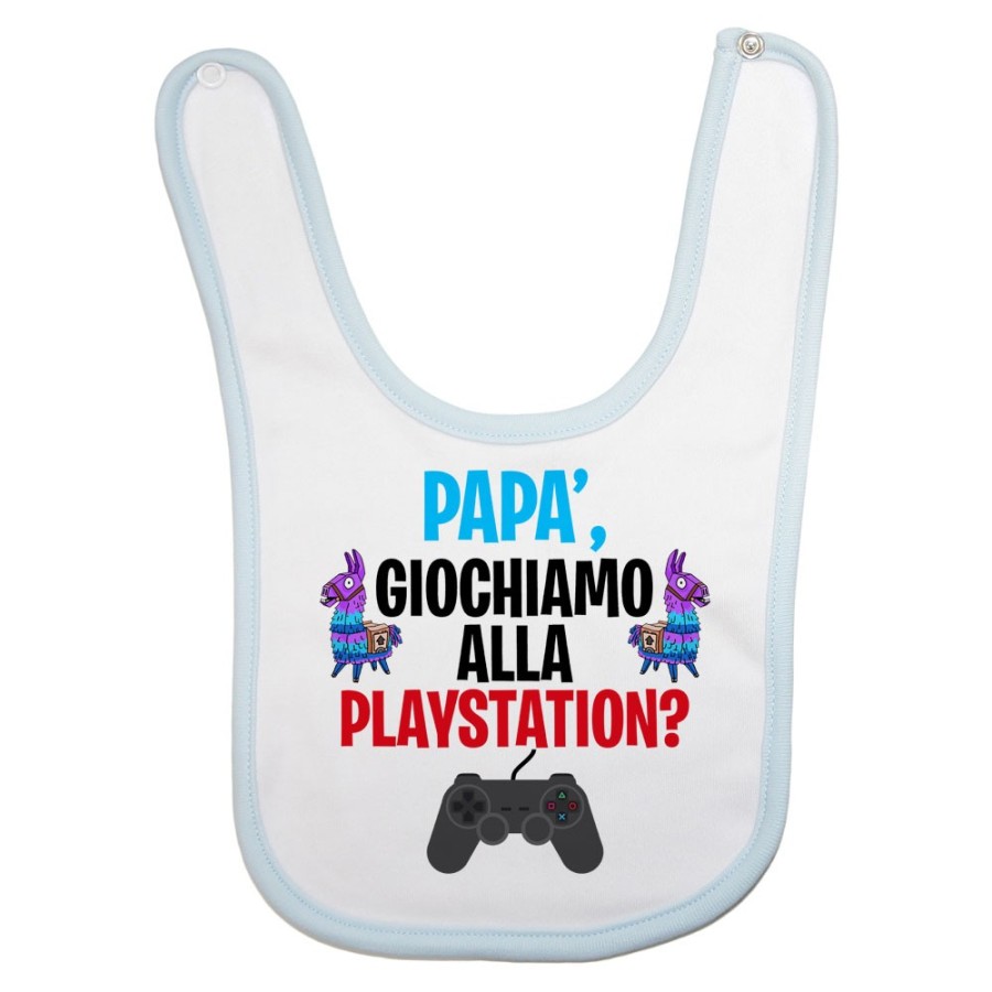 Bavaglino neonato papà giochiamo alla playstation Per il papà