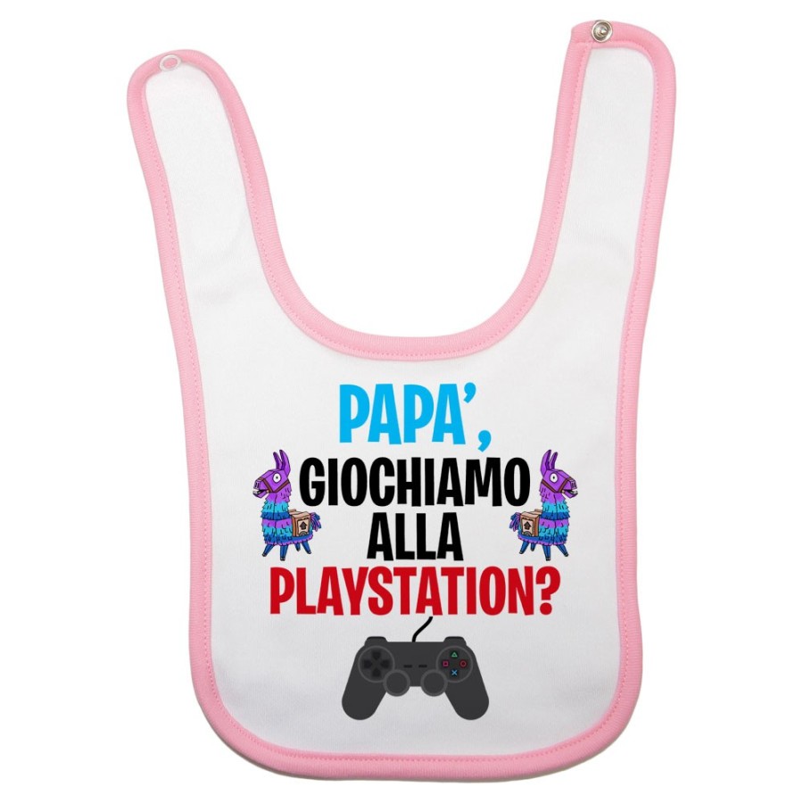 Bavaglino neonato papà giochiamo alla playstation Per il papà