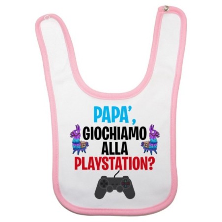 Bavaglino neonato papà giochiamo alla playstation Per il papà